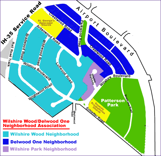 Wilshire Wood-Delwood One Area Map